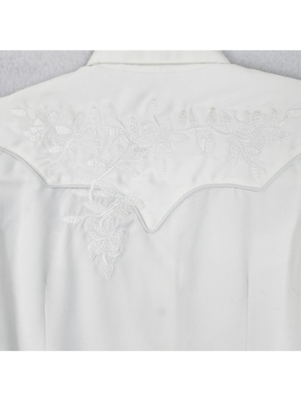 Roper Shirt Womens Medium White Western Snap Front Embroidered Long Sleeve NEW - Picture 12 of 13
